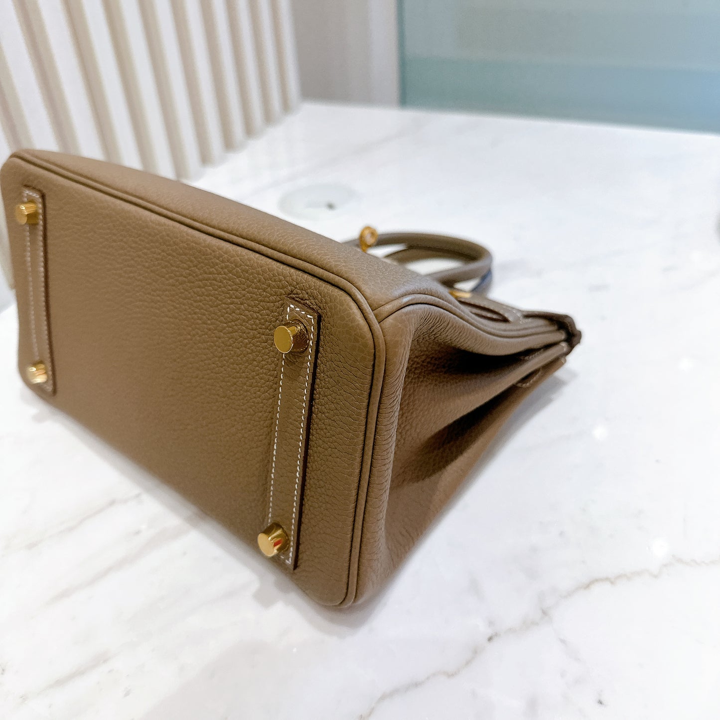 Hermes Birkin 25 Togo in Etoupe GHW