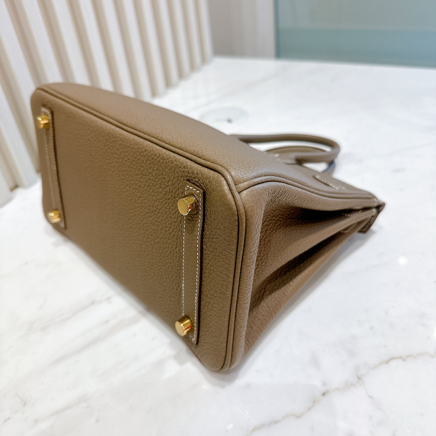 Hermes Birkin 25 Togo in Etoupe GHW