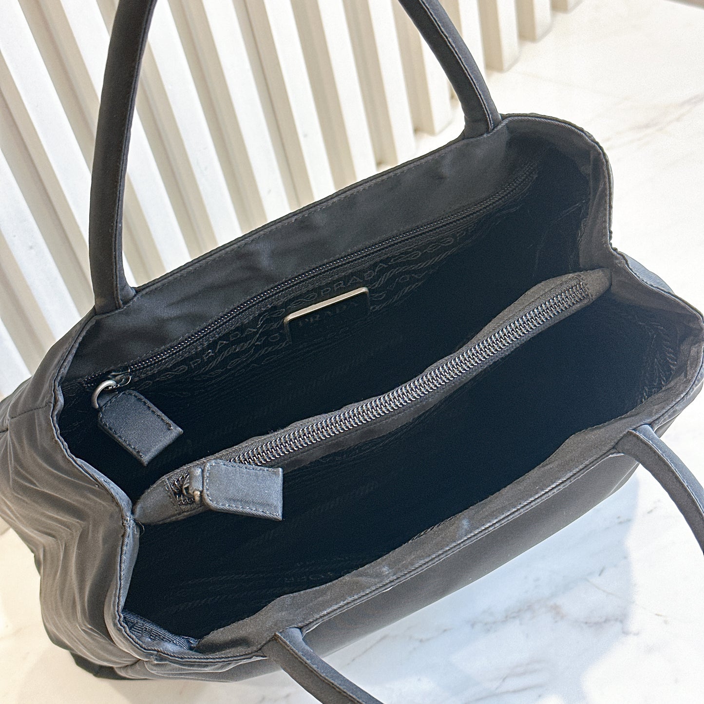 Prada Nylon Black Tote