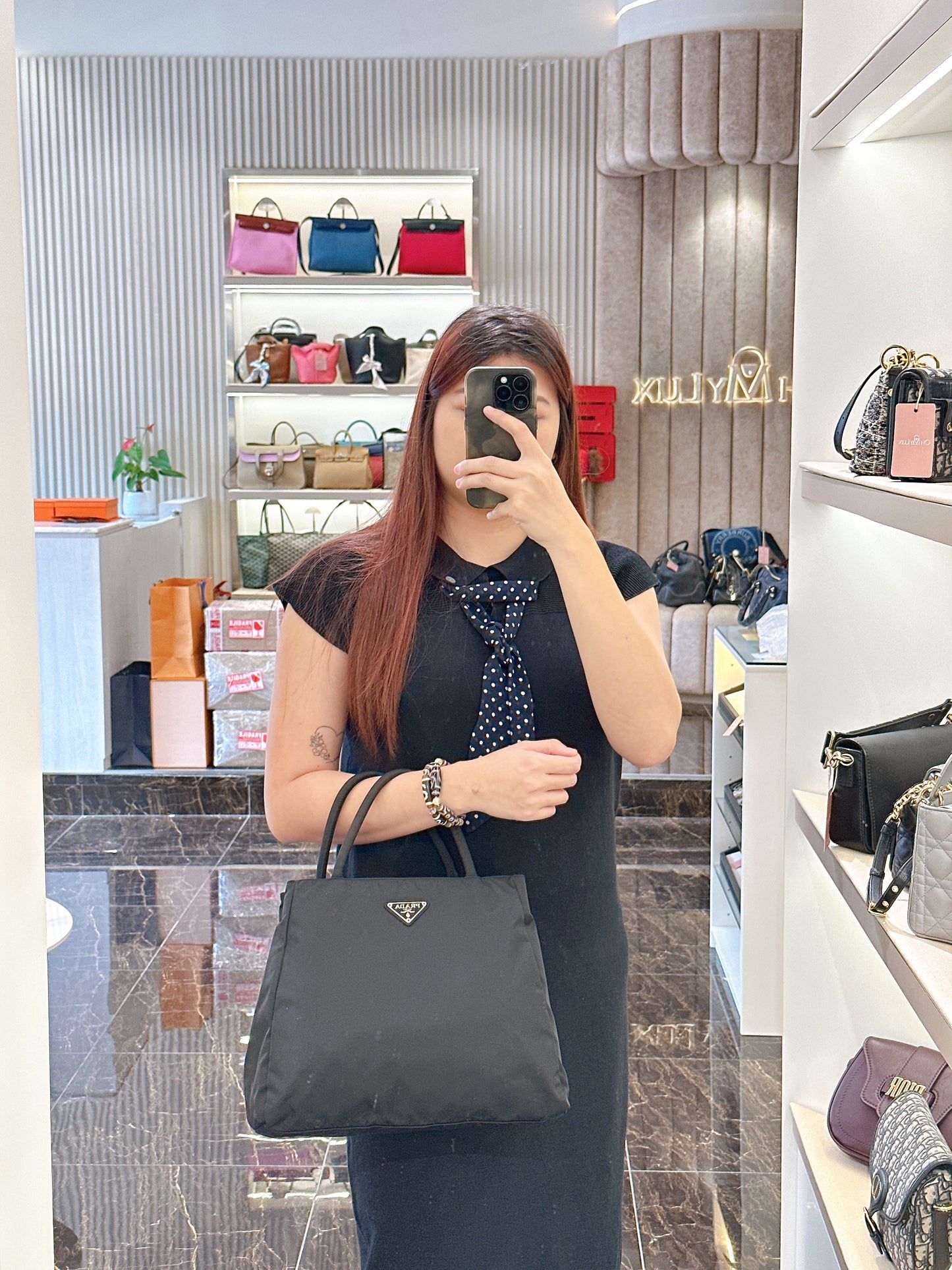 Prada Nylon Black Tote