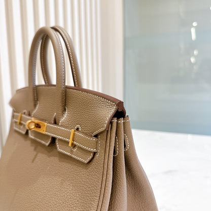 Hermes Birkin 25 Togo in Etoupe GHW