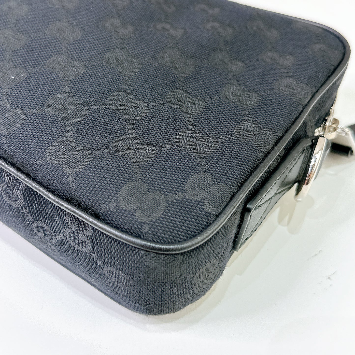 Gucci Canvas Crossbody Bag in Black