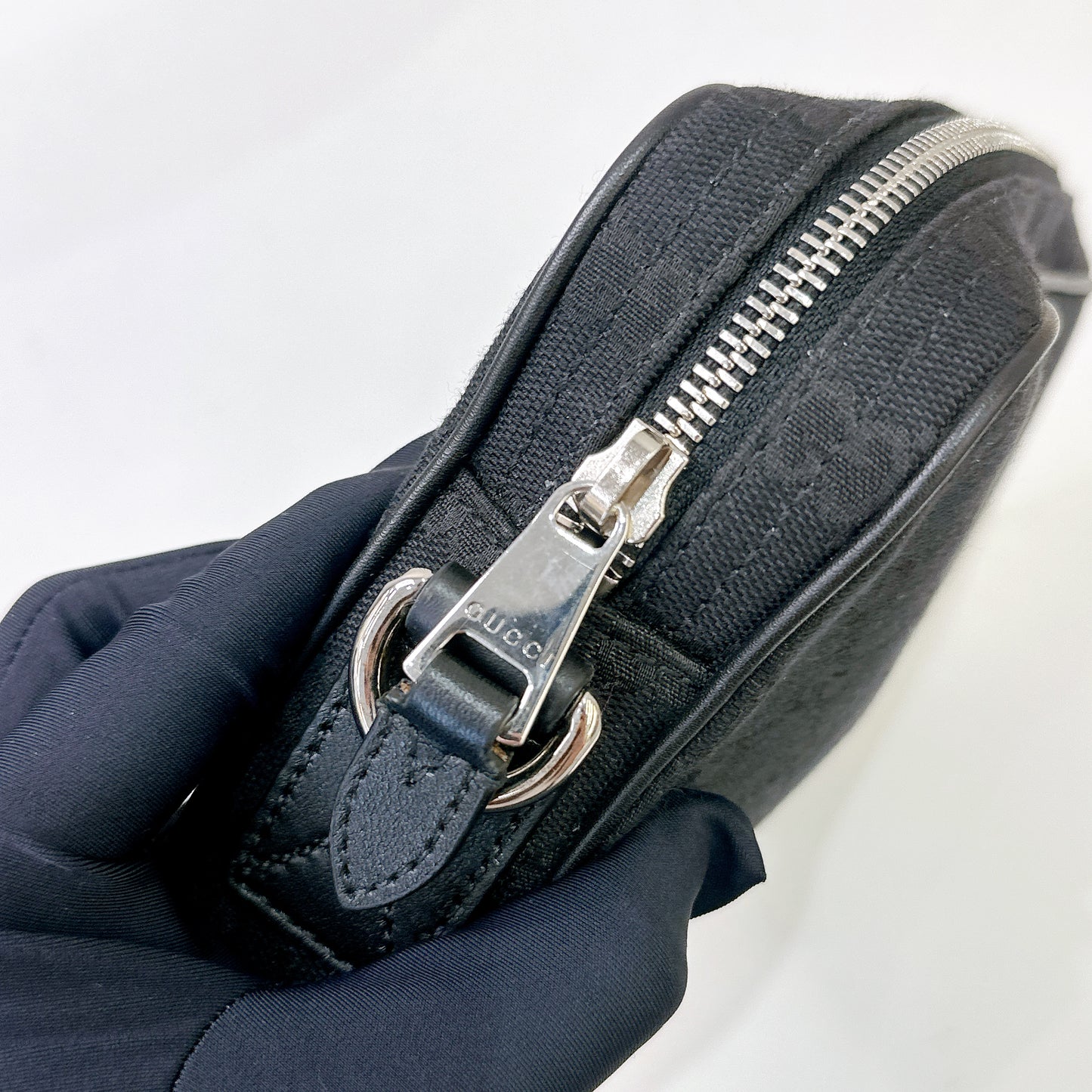 Gucci Canvas Crossbody Bag in Black