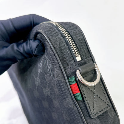 Gucci Canvas Crossbody Bag in Black
