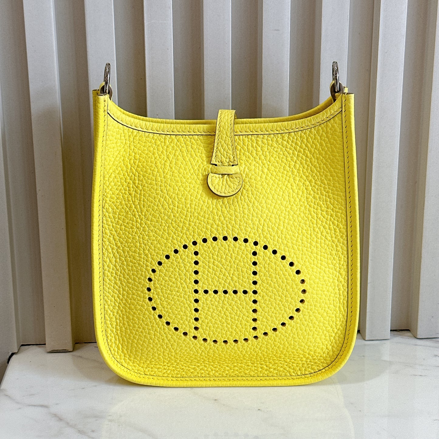 Hermes Mini Evelyn in Limoncello