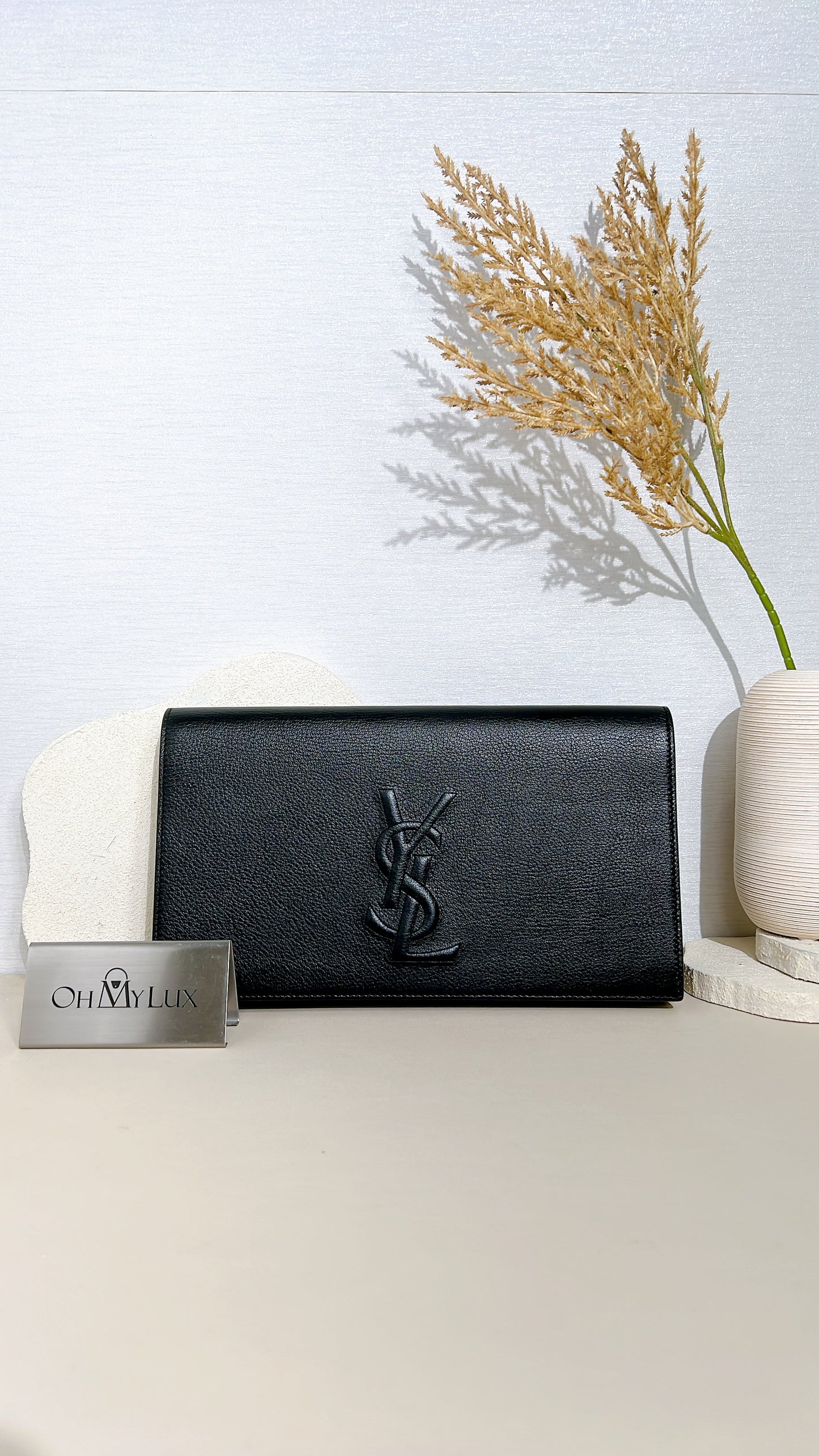 YSL Belle De Jour Clutch in Black