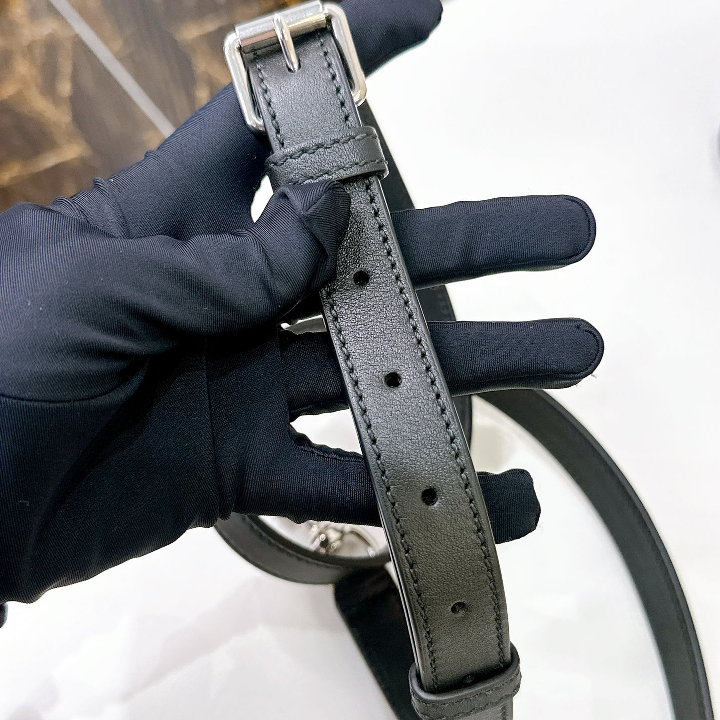 Gucci Canvas Crossbody Bag in Black