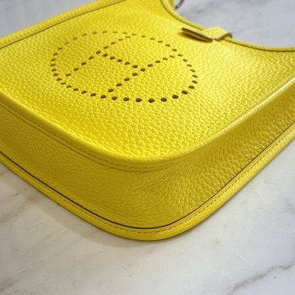 Hermes Mini Evelyn in Limoncello