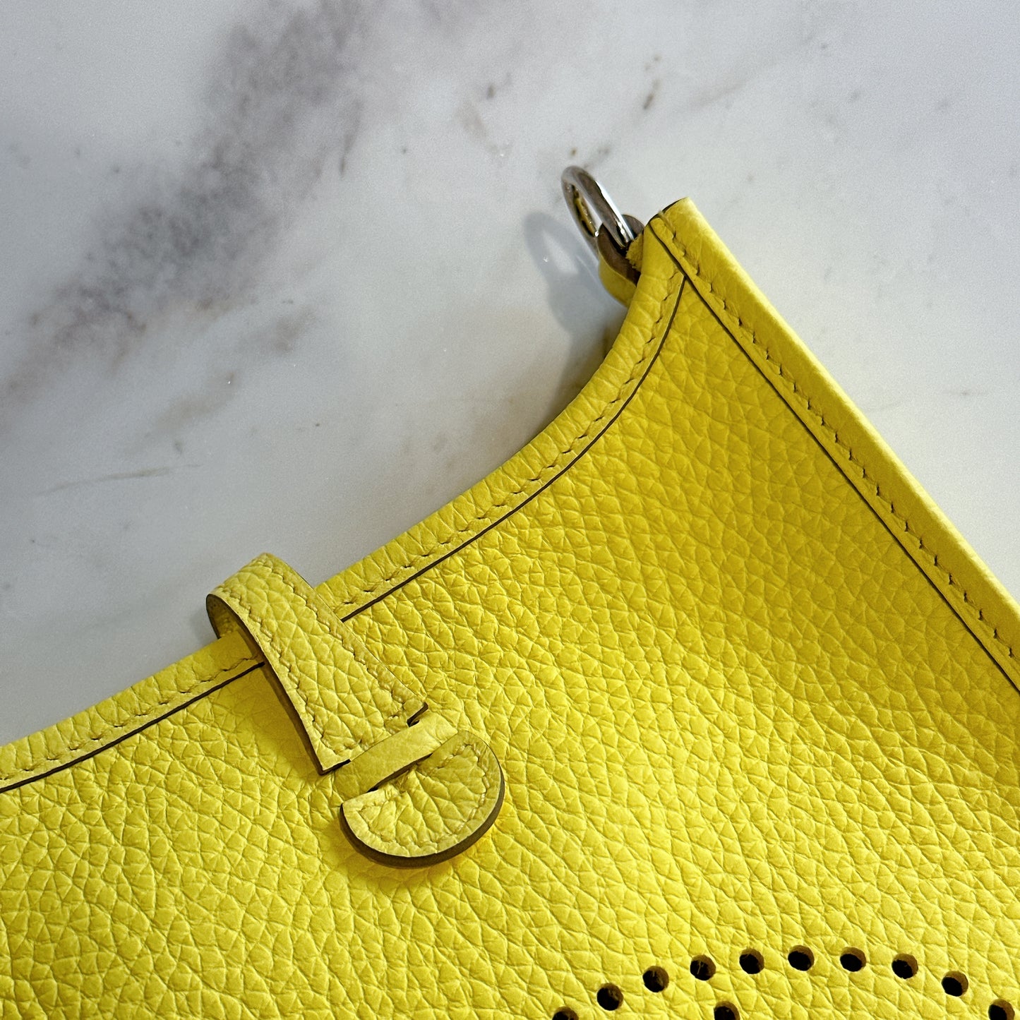 Hermes Mini Evelyn in Limoncello