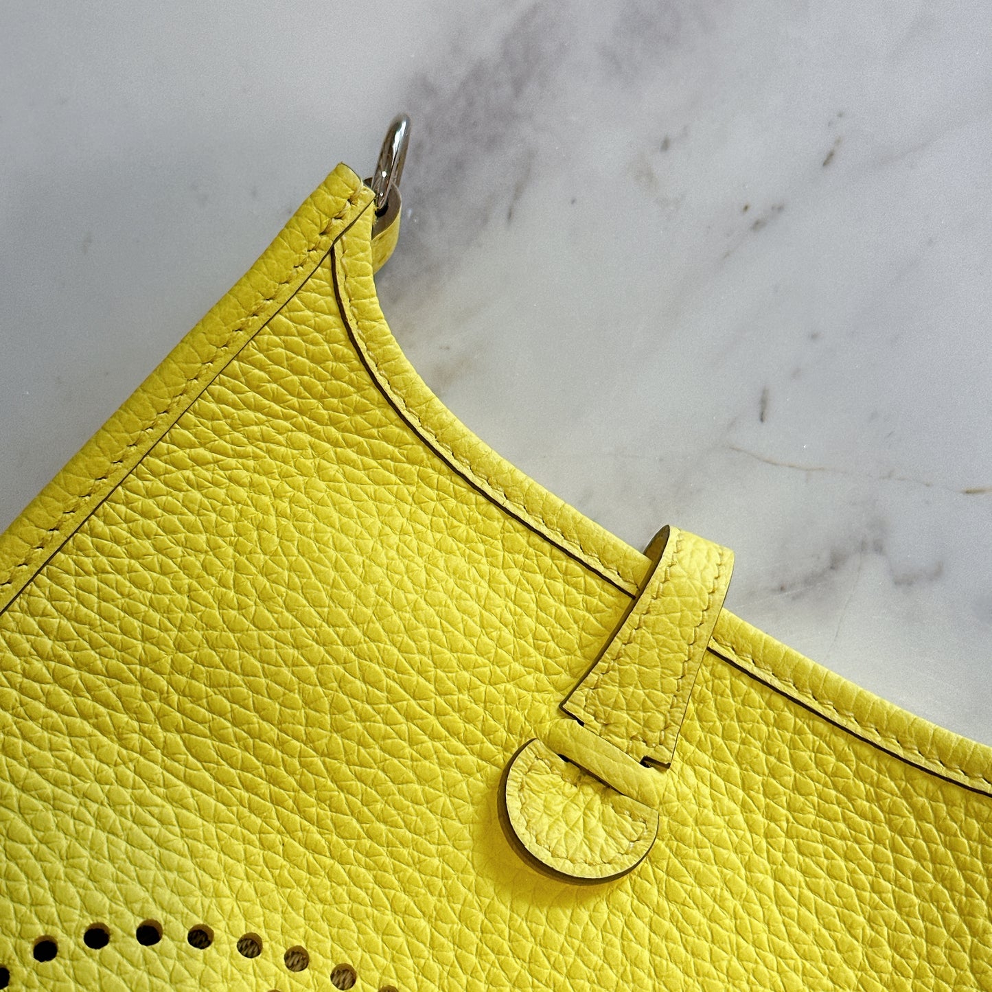 Hermes Mini Evelyn in Limoncello