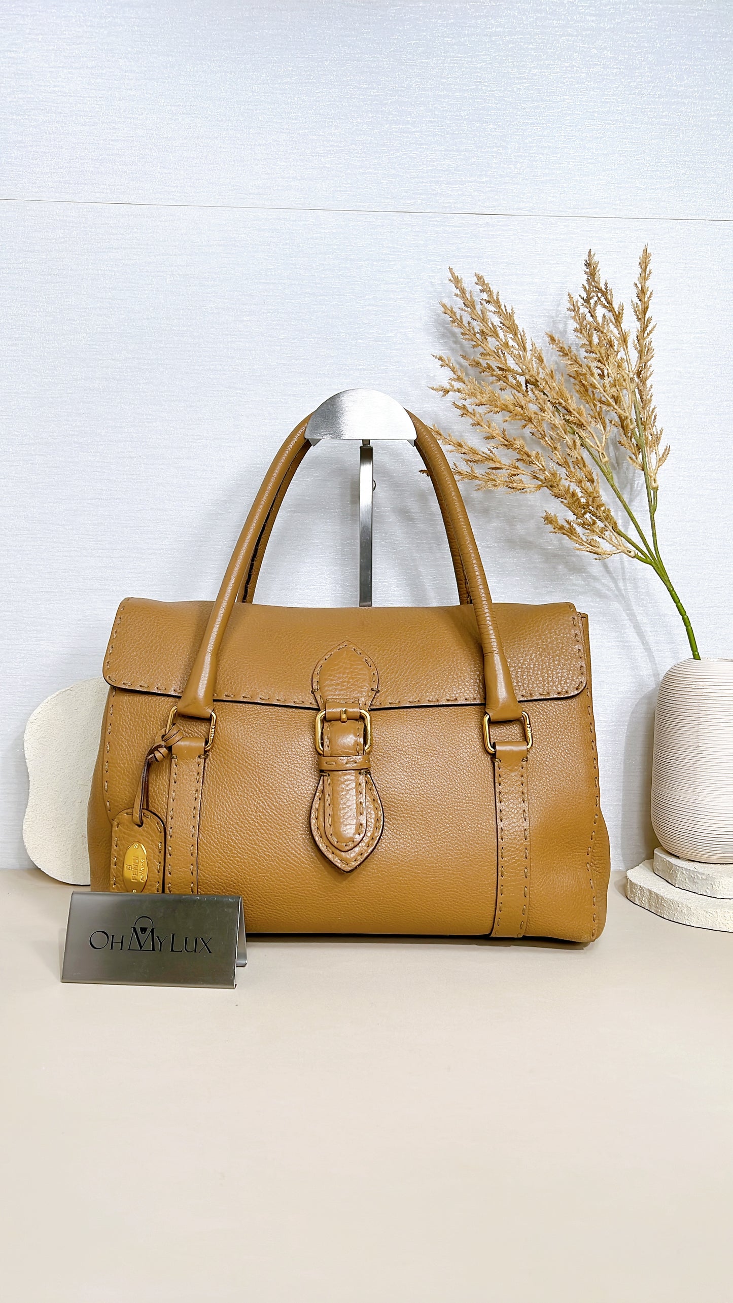 Fendi Selleria Linda Bag in Beige