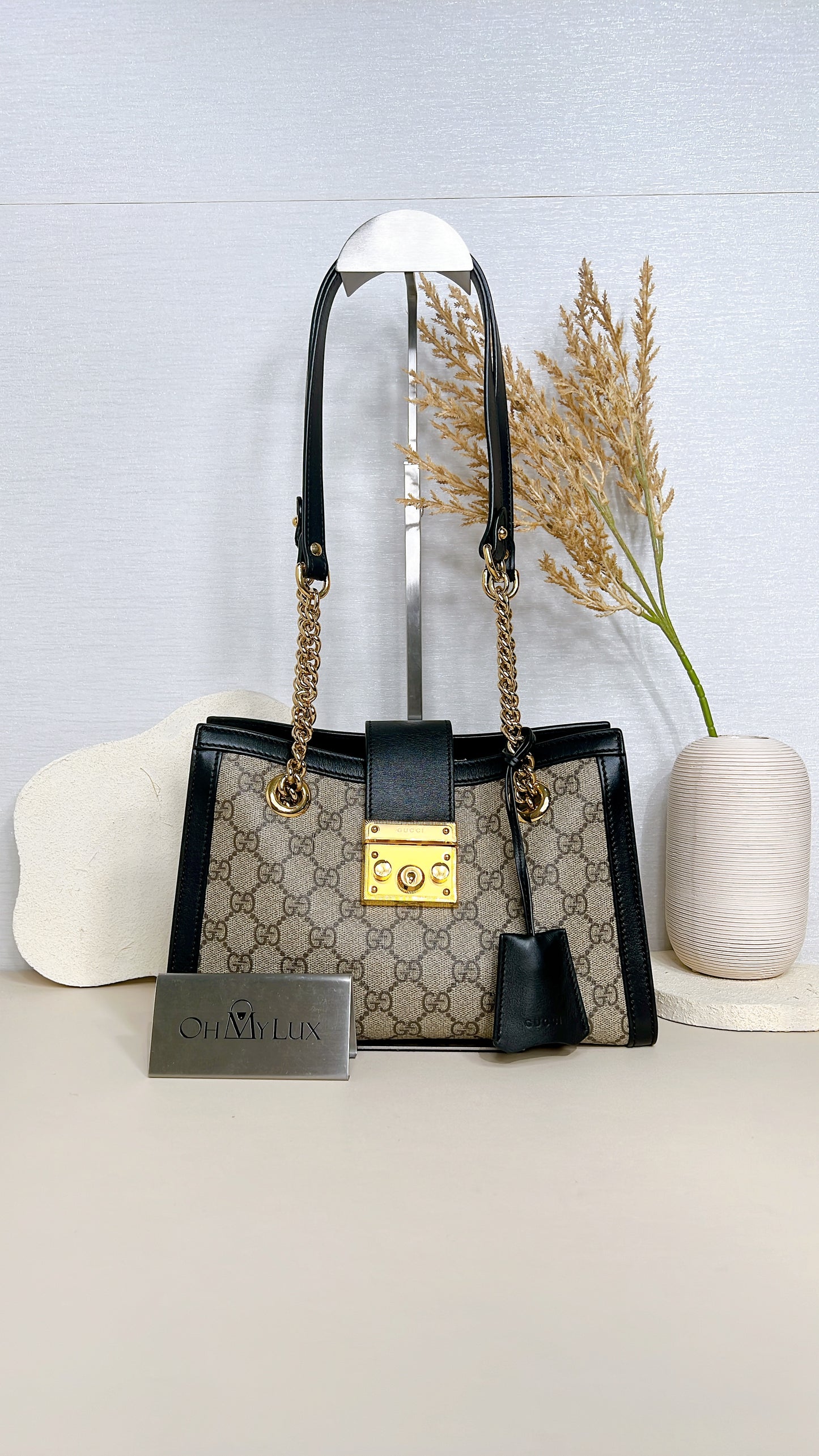 Gucci Padlock Tote Bag in GG Supreme
