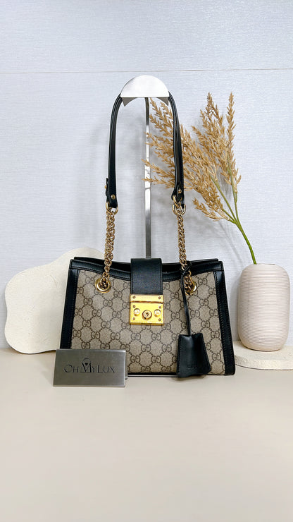 Gucci Padlock Tote Bag in GG Supreme