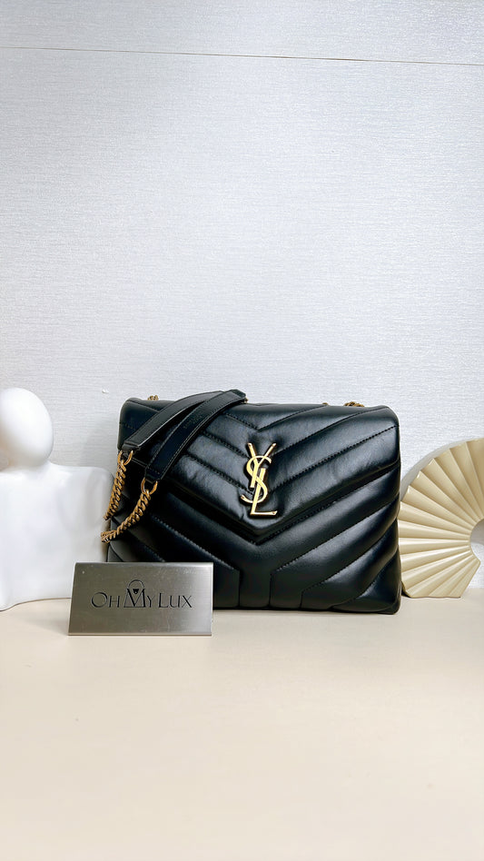 YSL Lou Lou Small in Black GHW
