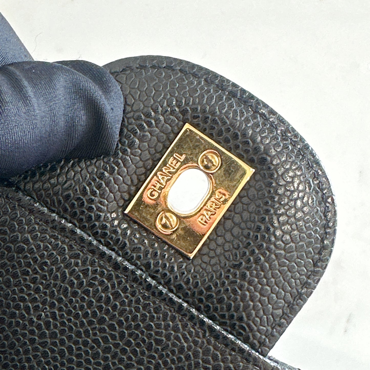 Chanel Classic Flap Jumbo Caviar Black in GHW