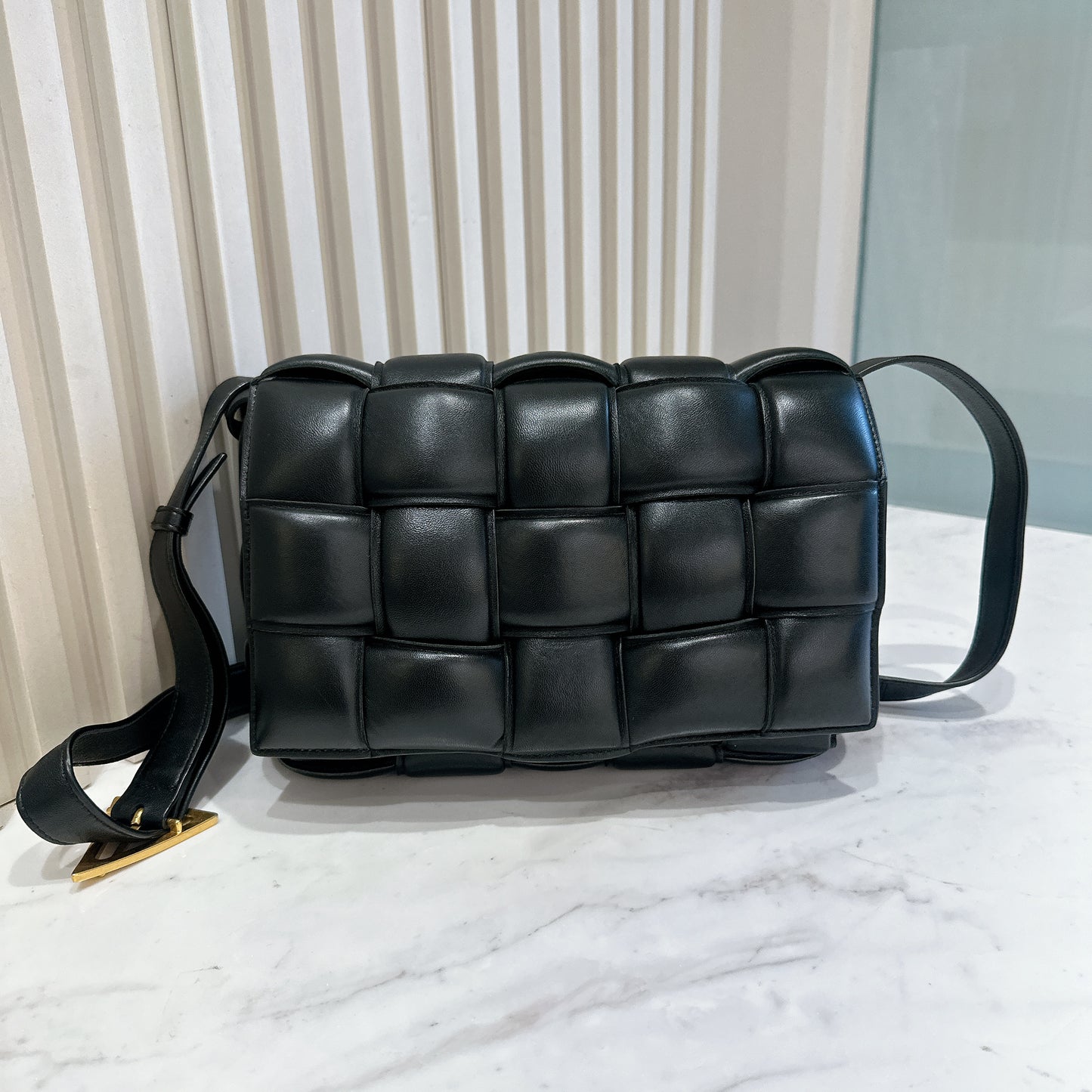 Bottega Veneta Padded Caseette in Black
