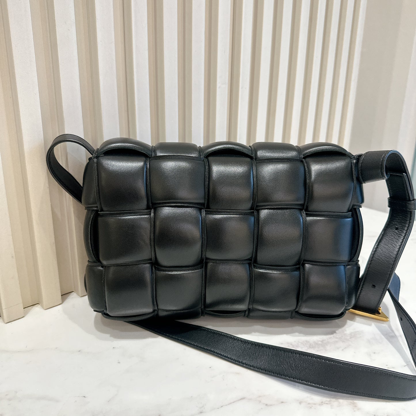 Bottega Veneta Padded Caseette in Black