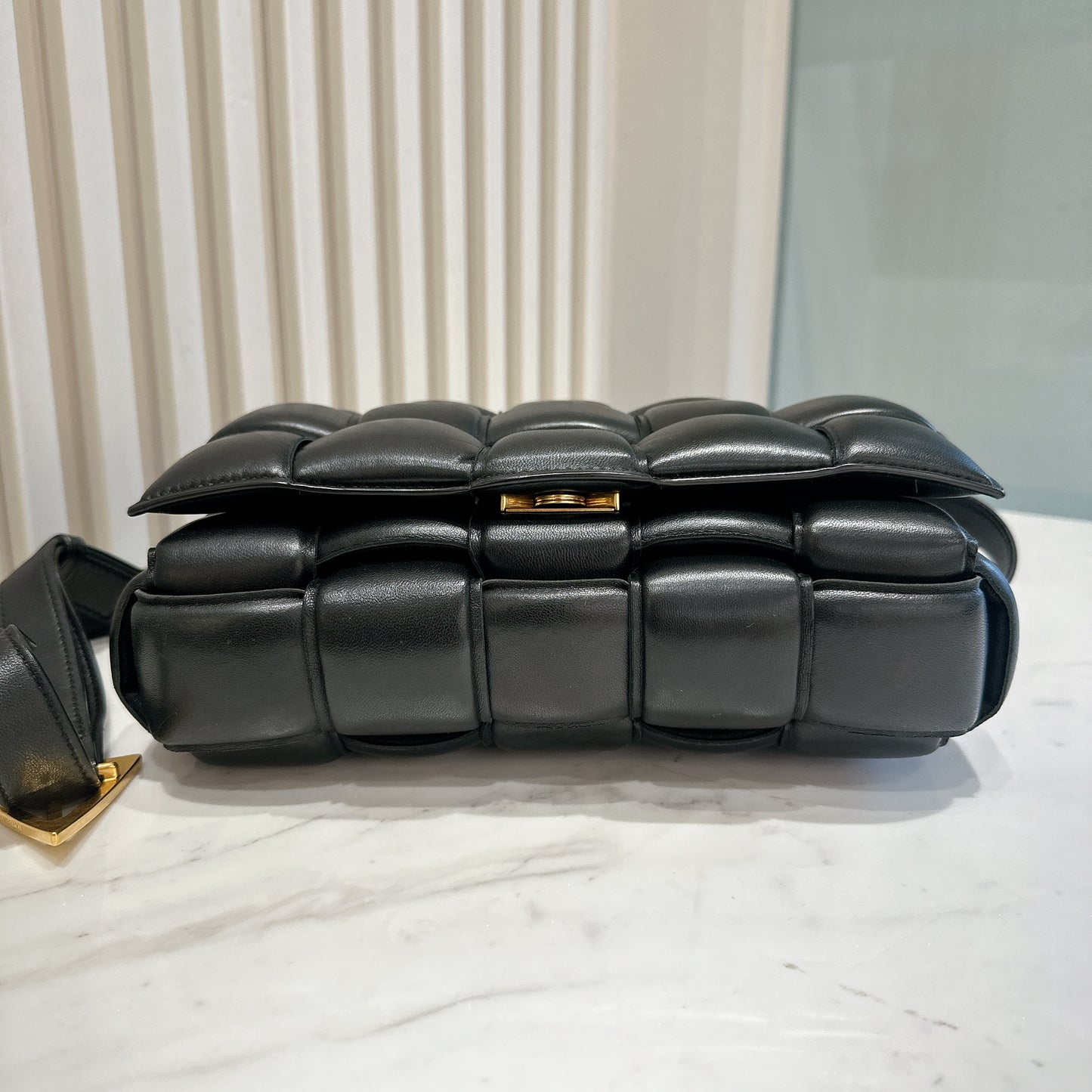 Bottega Veneta Padded Caseette in Black