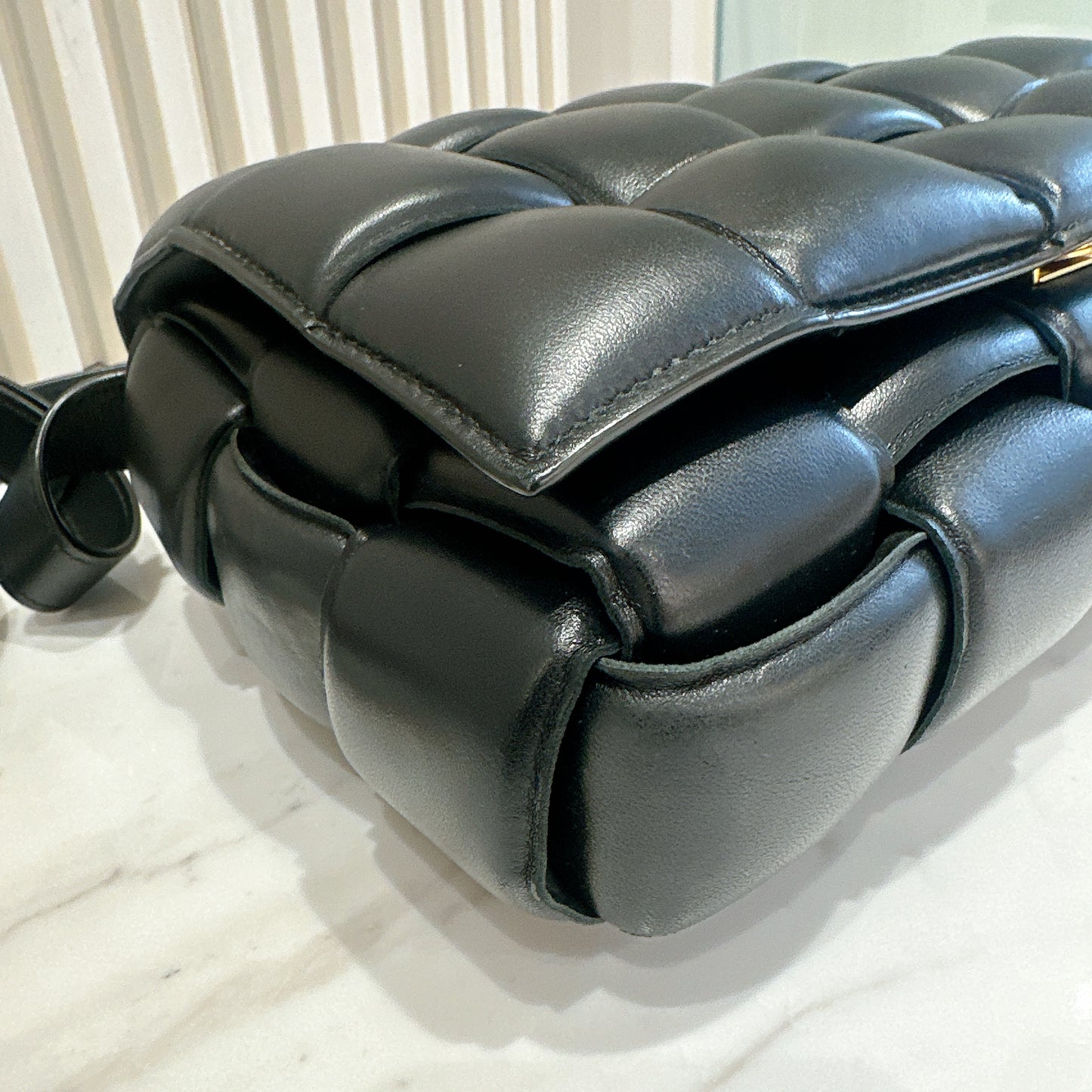 Bottega Veneta Padded Caseette in Black