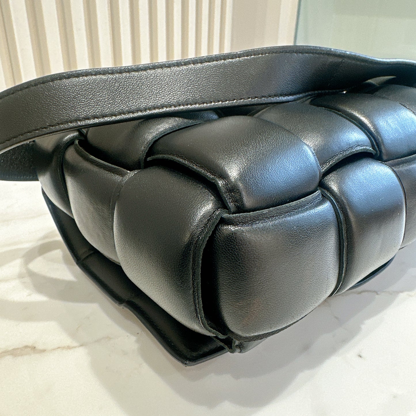 Bottega Veneta Padded Caseette in Black