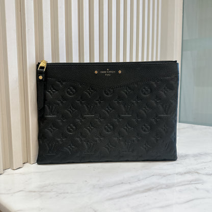 LV Daily Pouch in Black Monogram Empriente