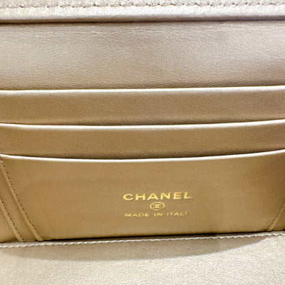 Chanel Vanity Case Black With Pearl Crush