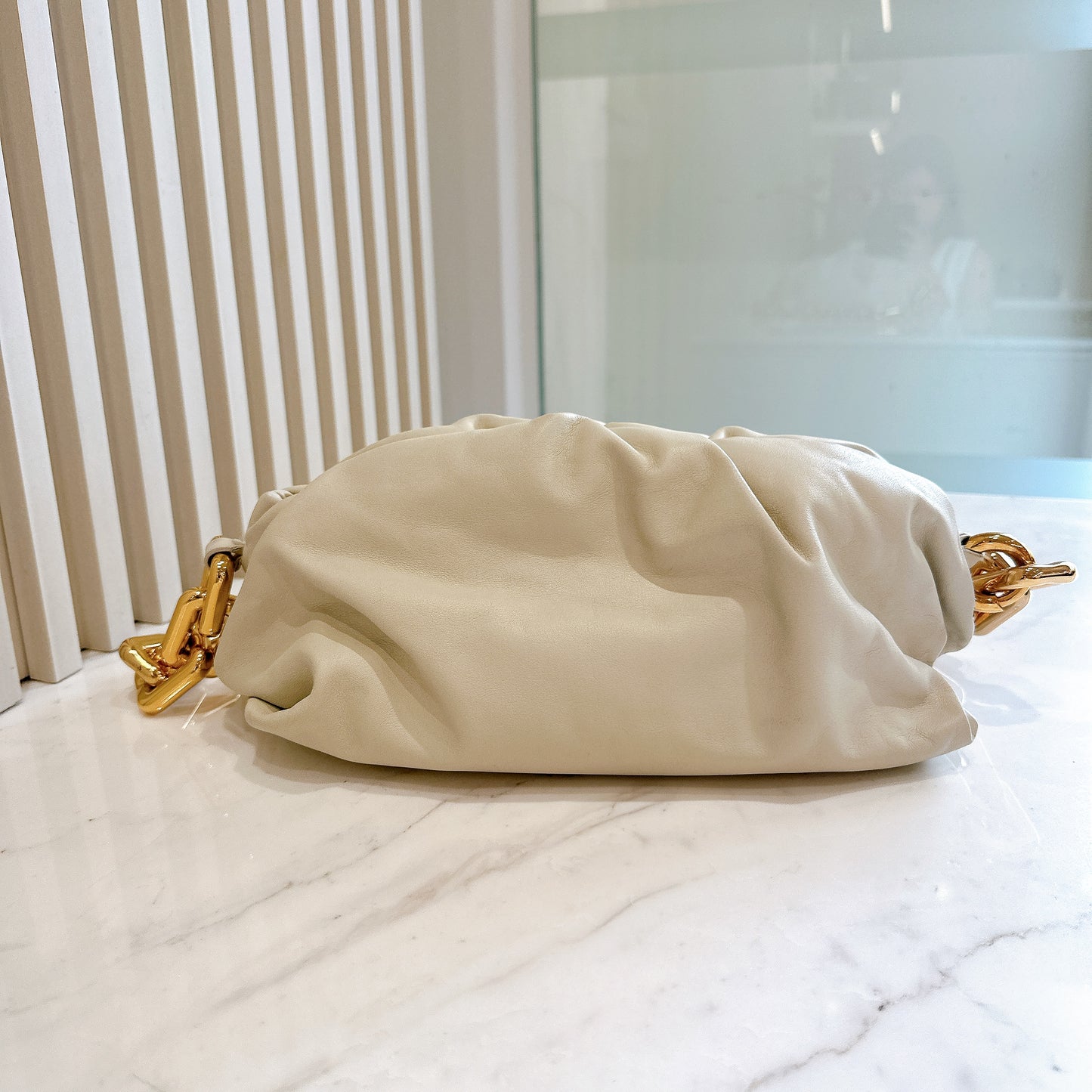Bottega Veneta The Chain Pouch in White