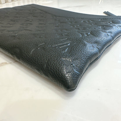 LV Daily Pouch in Black Monogram Empriente