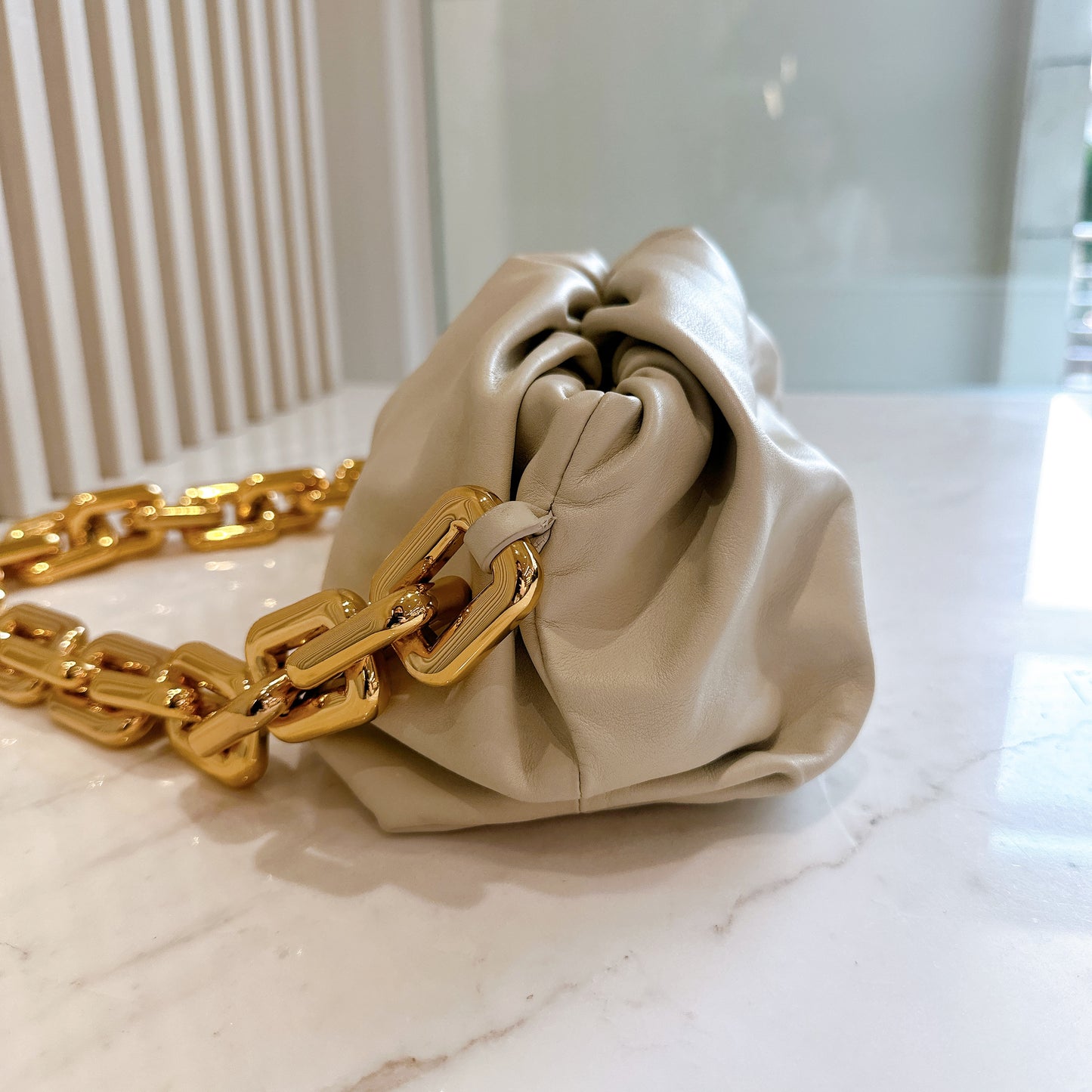 Bottega Veneta The Chain Pouch in White