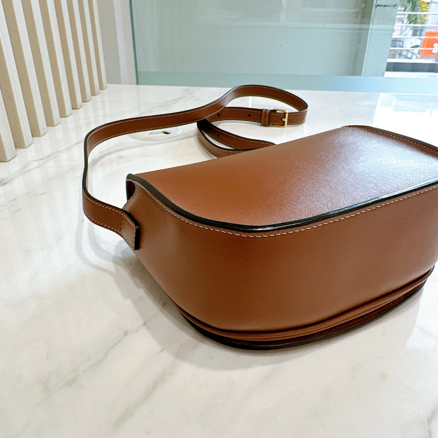 Celine Folco Cuir Tan in Calfskin