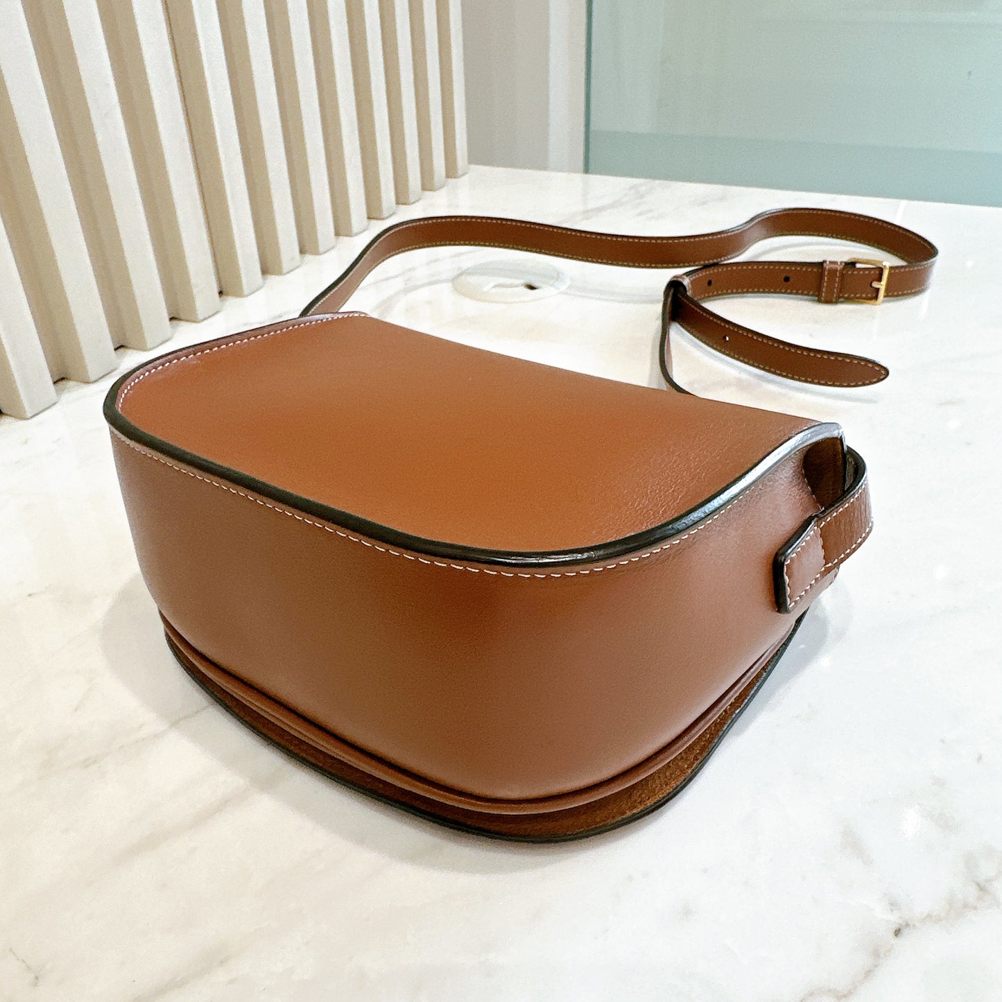 Celine Folco Cuir Tan in Calfskin