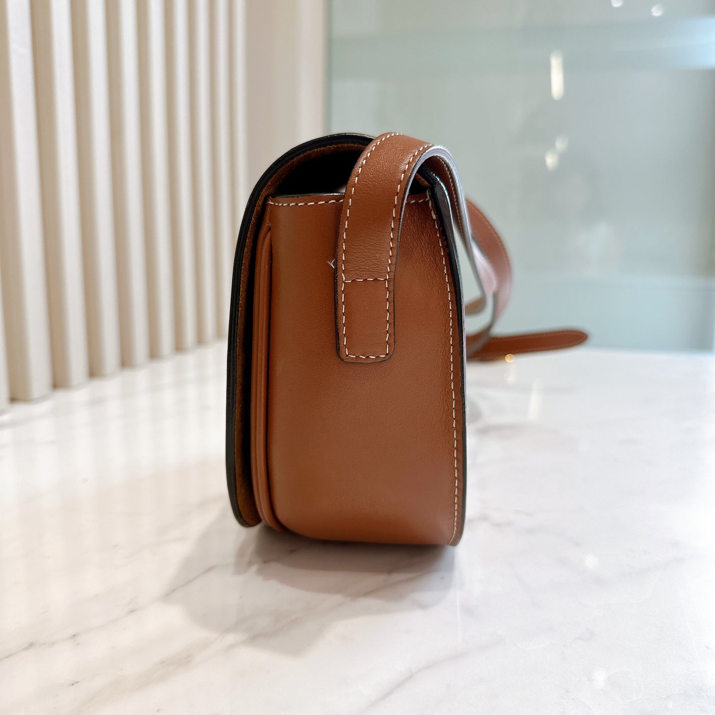 Celine Folco Cuir Tan in Calfskin