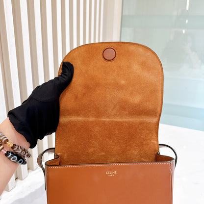Celine Folco Cuir Tan in Calfskin