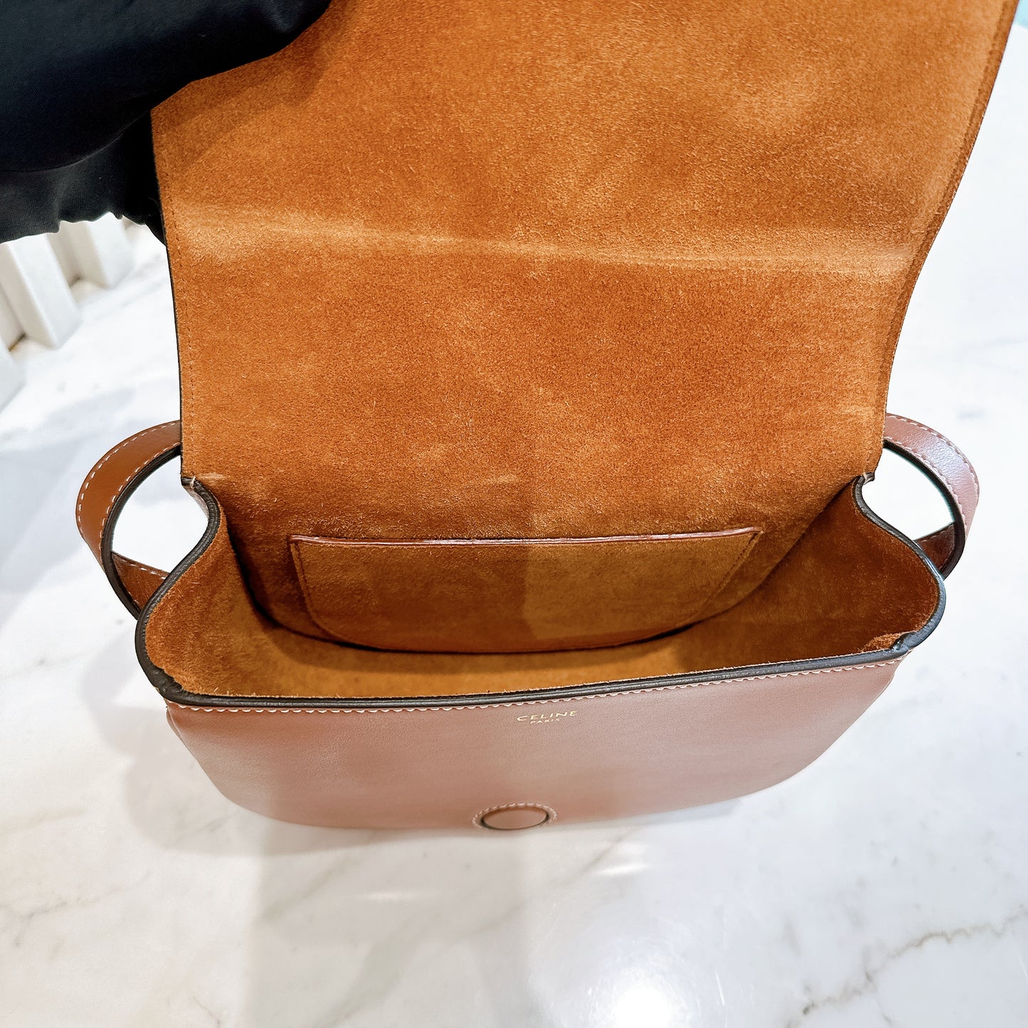Celine Folco Cuir Tan in Calfskin