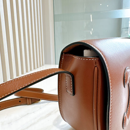 Celine Folco Cuir Tan in Calfskin