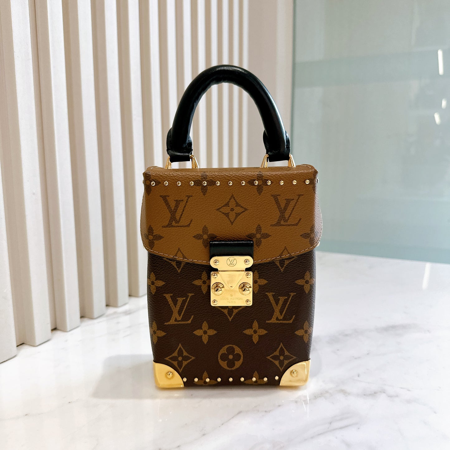 LV Camera Box in Reverse Monogram