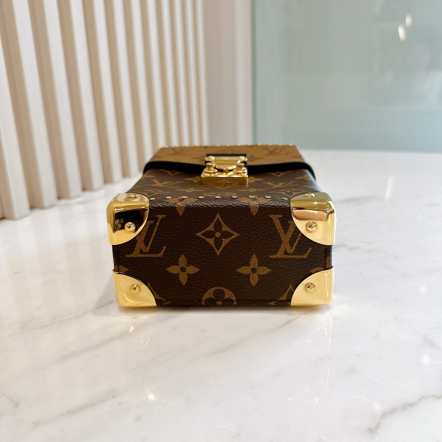 LV Camera Box in Reverse Monogram