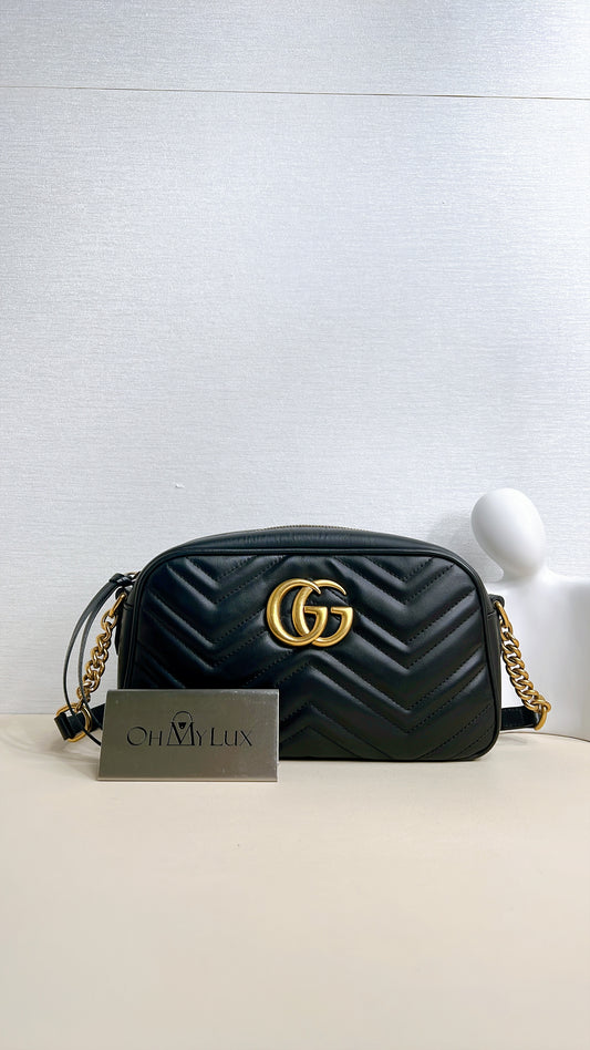 Gucci Marmont Camera Bag Small Black