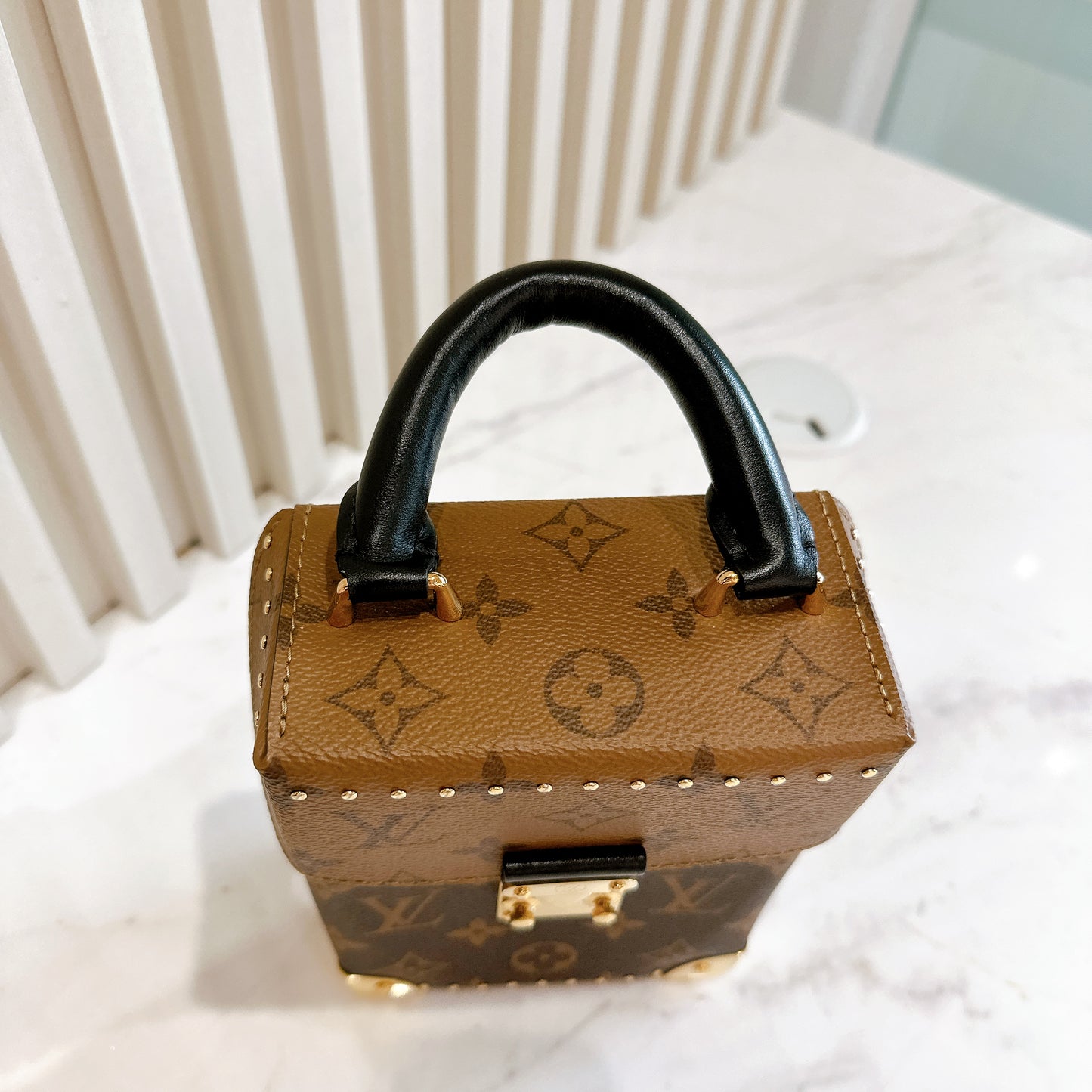 LV Camera Box in Reverse Monogram