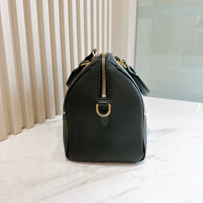 LV Speedy Bandouliere 25 Empreinte Black and Beige