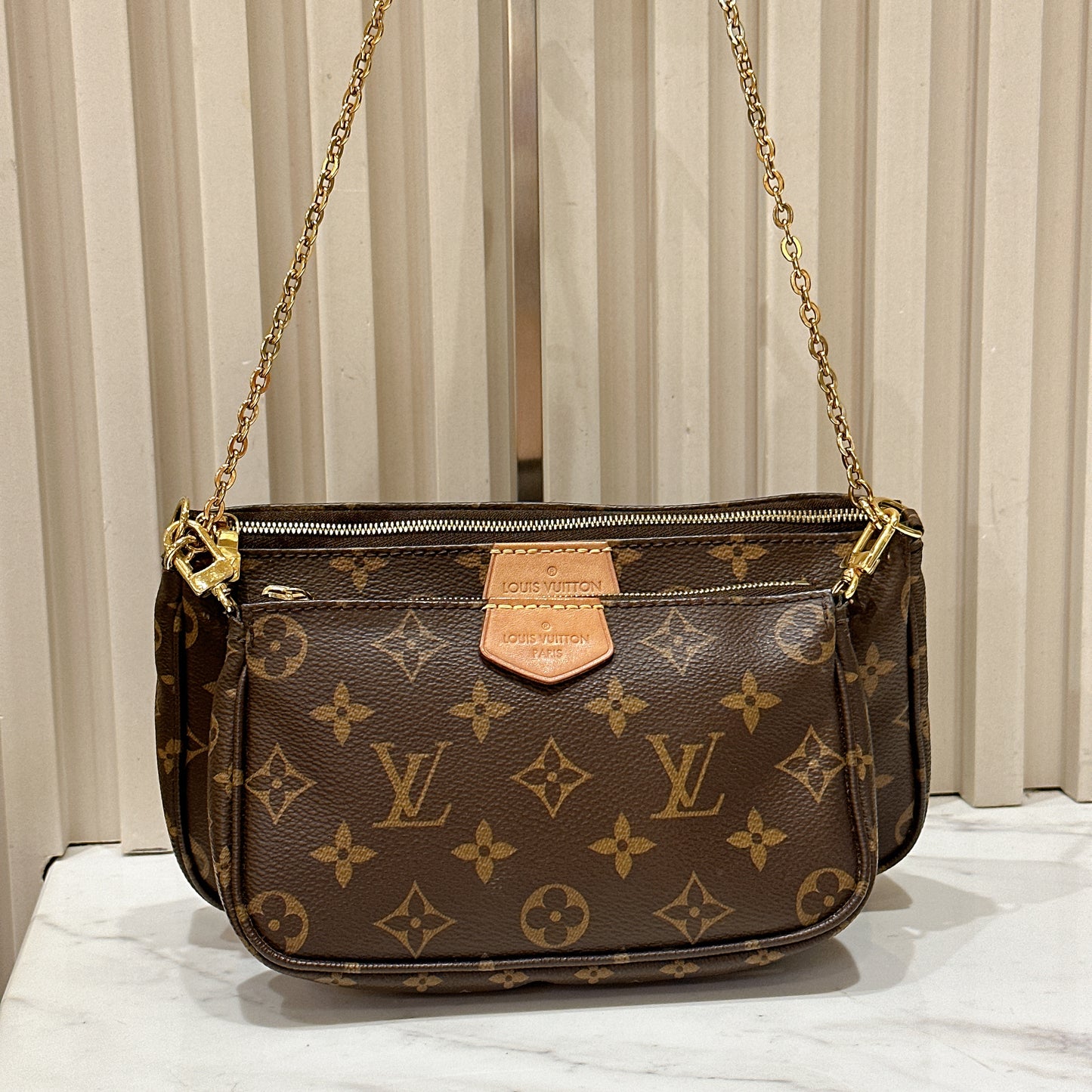 LV Multi Pochette in Pink