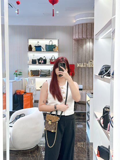 LV Camera Box in Reverse Monogram