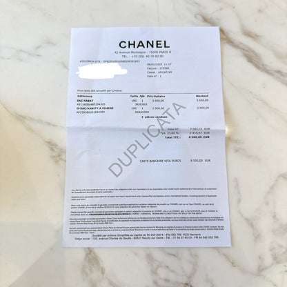 Chanel Vanity Case Black With Pearl Crush