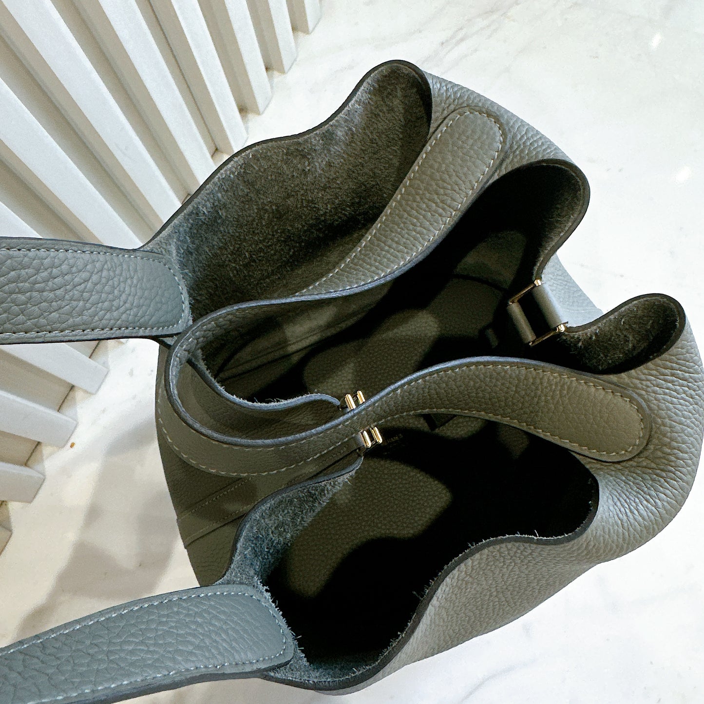 Hermes Picotin 22 in Gris Meyer