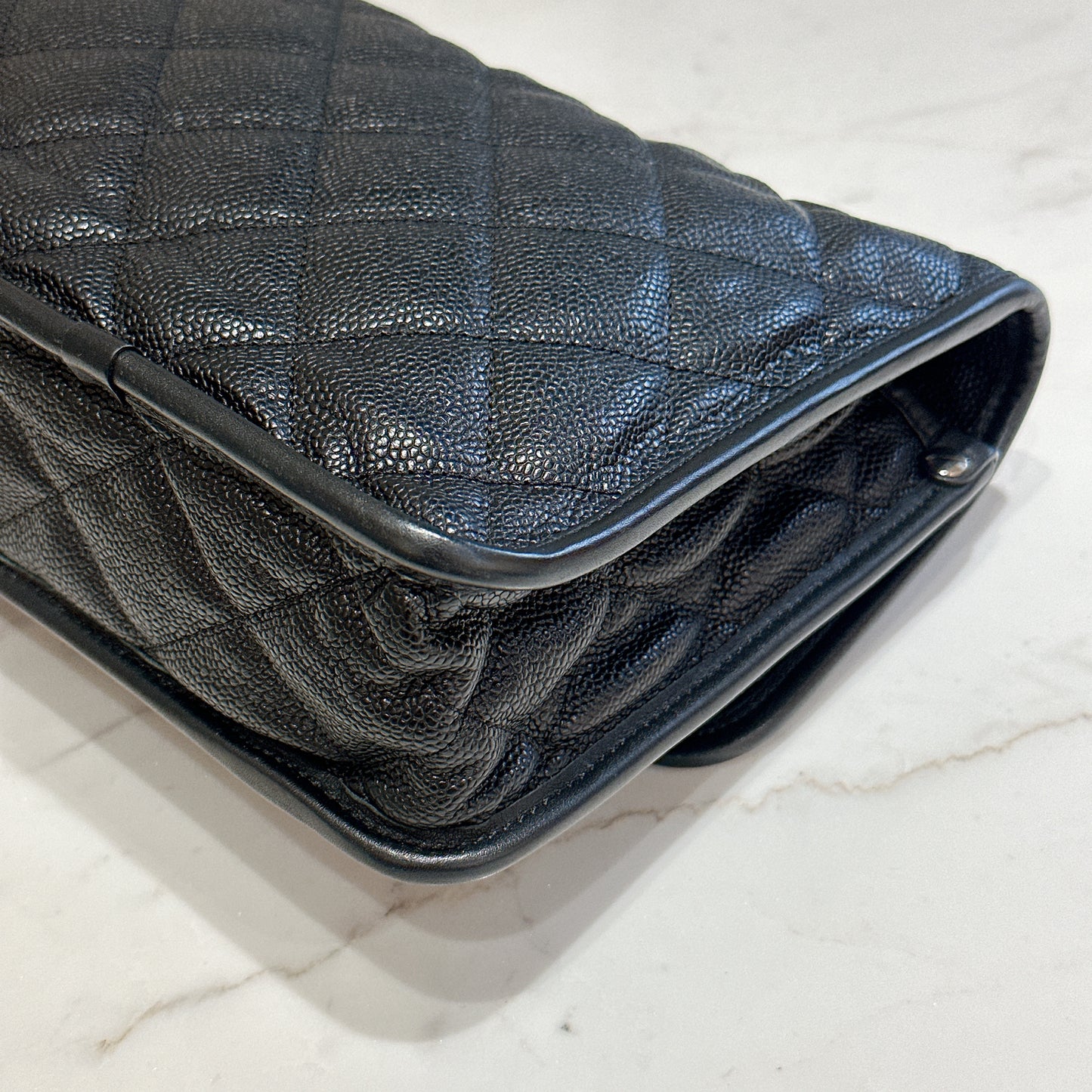 Chanel Quilted Medium French Reviera in Black SHW