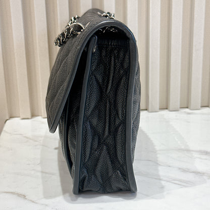 Chanel Quilted Medium French Reviera in Black SHW