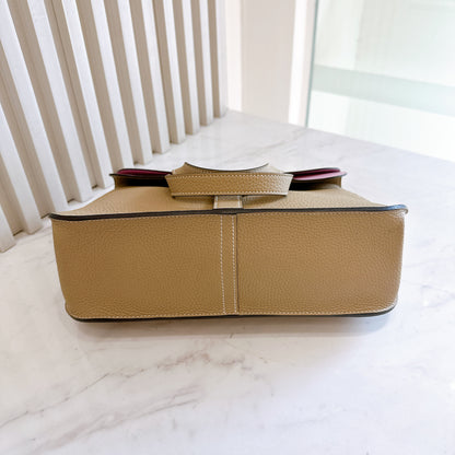 Hermes Halzan Verso 31 in Clemence Leather