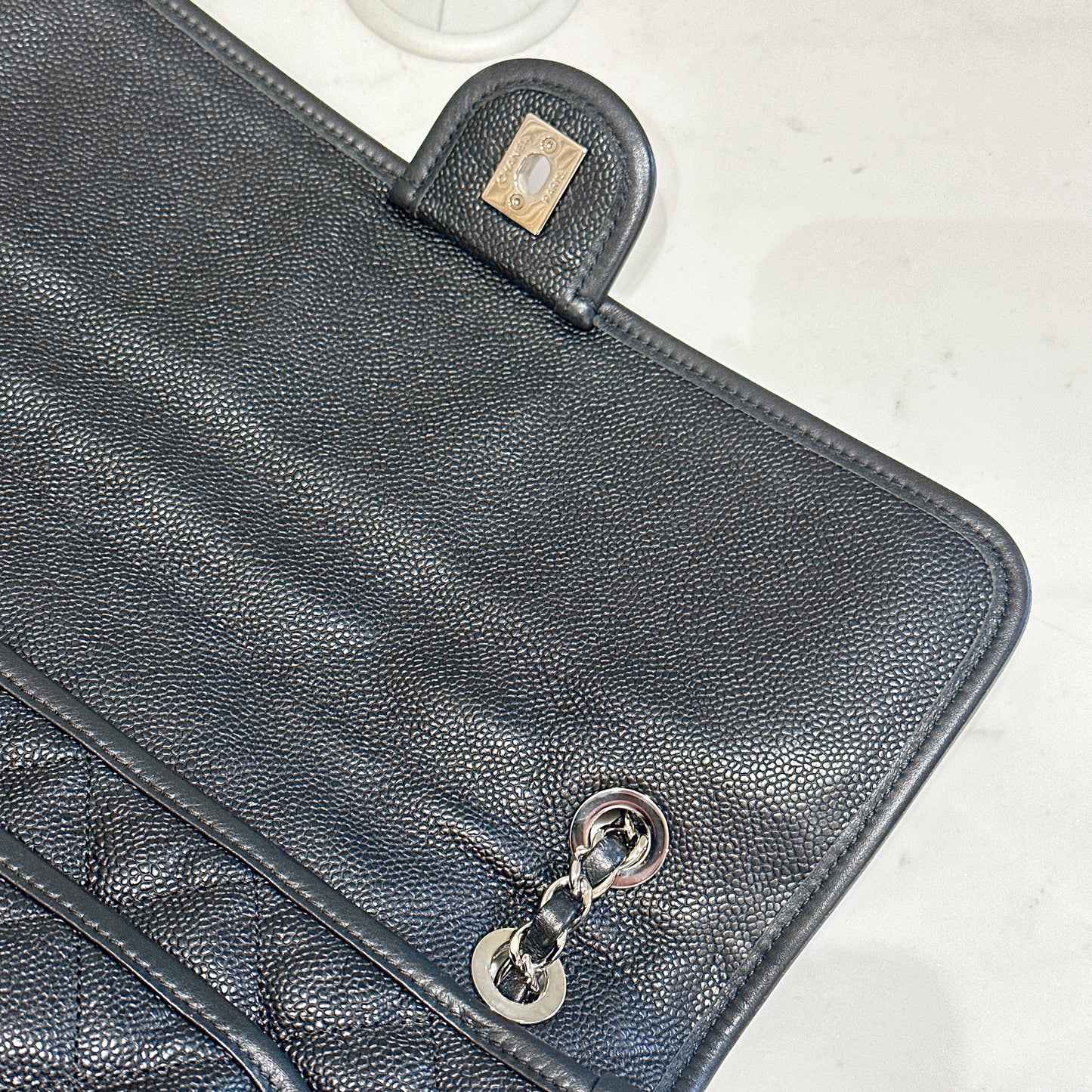 Chanel Quilted Medium French Reviera in Black SHW