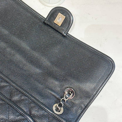 Chanel Quilted Medium French Reviera in Black SHW