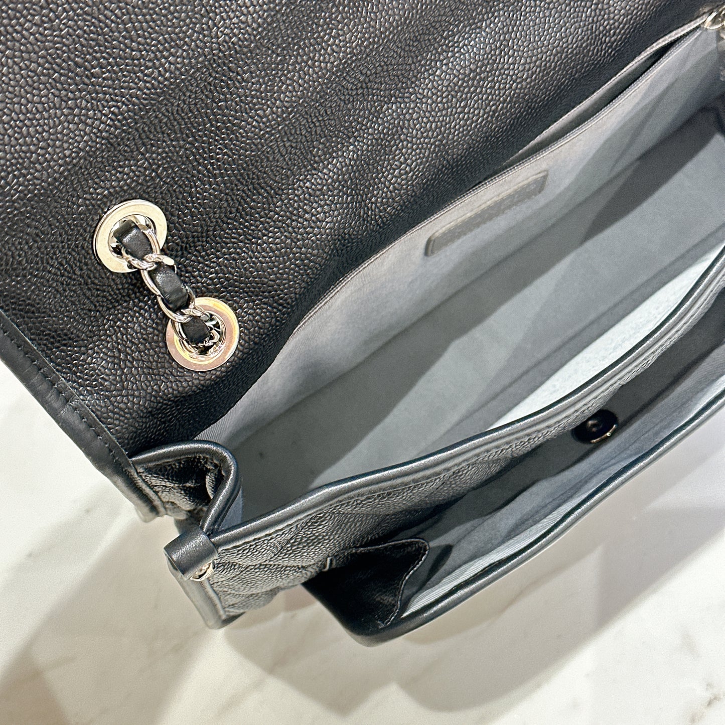 Chanel Quilted Medium French Reviera in Black SHW